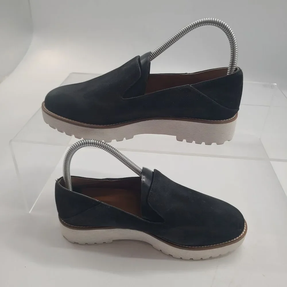 FRANCO SARTO Womens Black Suede 1/2